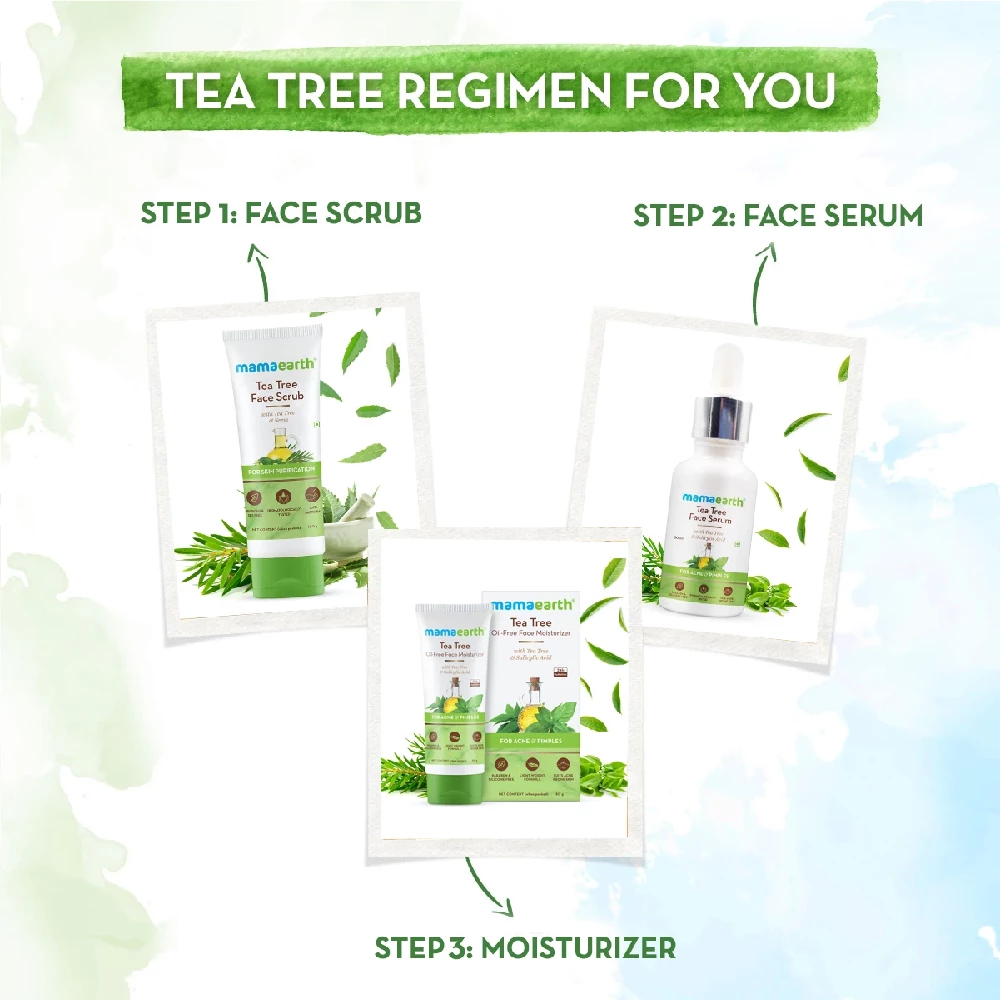 Tea Tree Face Scrub with Tea Tree and Neem for Skin Purification, 100g-6.webp